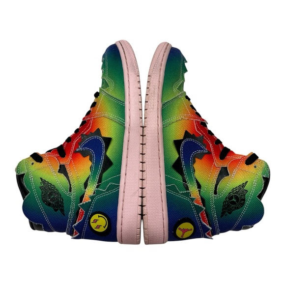Jordan 1 High J Balvin Retro Goat Colorful Athletic Sneaker Shoes SZ 9 - Picture 5 of 16